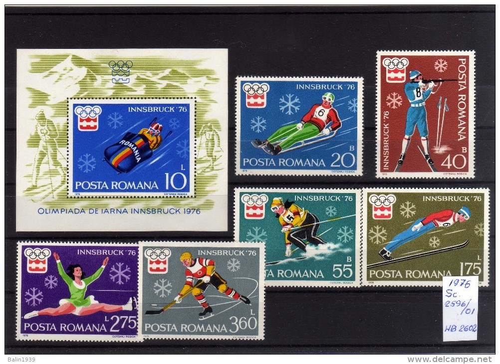 1980 - Rumania - JJOO De Insbruck - Sc. 2596-2606 - HB 2602 - MNH - Estate 1980: Mosca