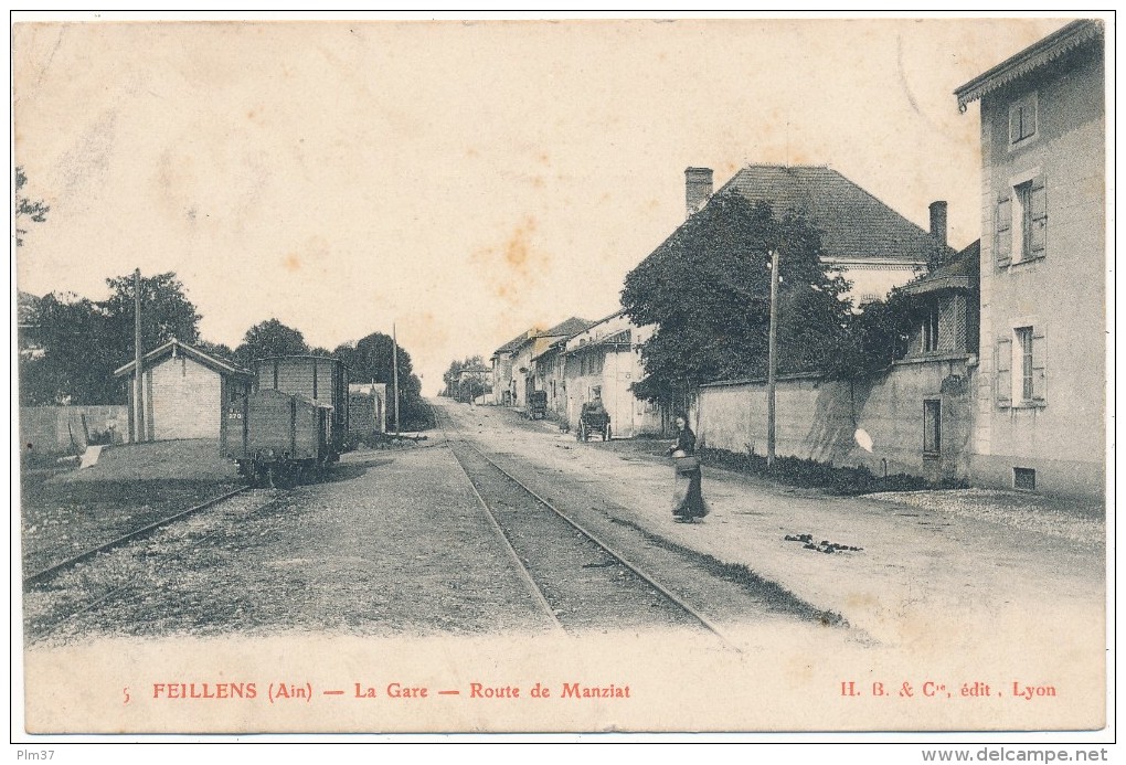 FEILLENS - La Gare, Route De Manziat - Zonder Classificatie