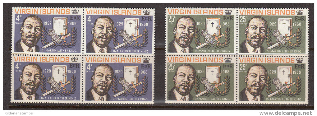British Virgin Islands 1968 Mint No Hinge, Blocks, Sc# , SG 226-227 - Britse Maagdeneilanden