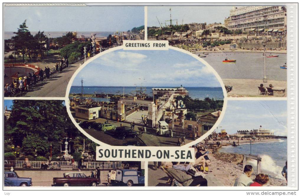 SOUTHEND-on-SEA, Multi View, Western Esplanade, The Boating Lake, The Pier, Never Never Land, Beach And Pier - Southend, Westcliff & Leigh