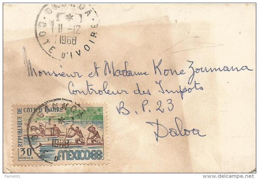 Cote D'Ivoire 1968 Gagnoa Olympic Games Mexico Canoeing Cover - Canoa