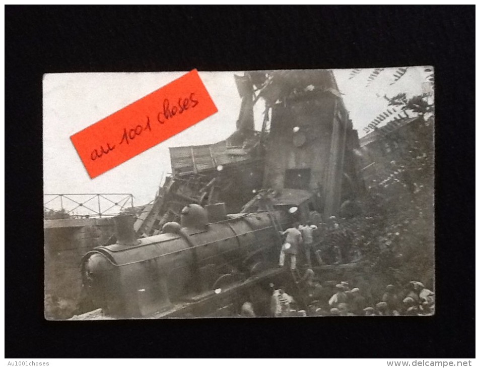 91- Carte-photo Accident Ferroviaire à Monnerville (Essonne) - Autres & Non Classés