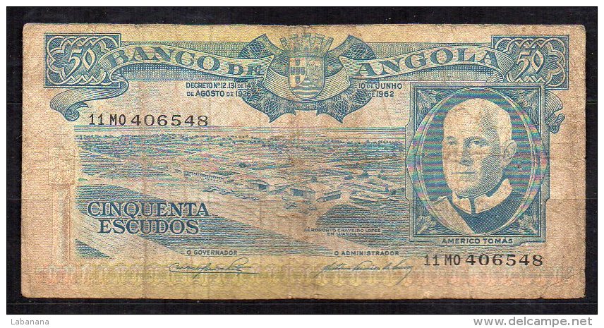 Angola 4 Billets De 1962-1970 - Angola