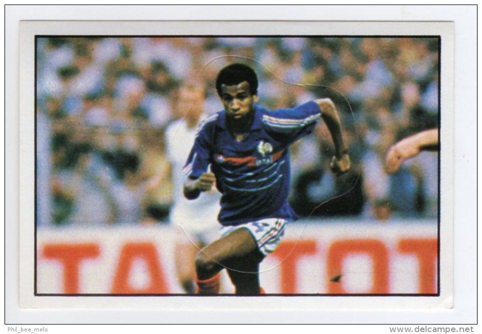 FOOT STICKER FRANCE PANINI FOOTBALL 85 N°226 JEAN TIGANA - RETRO FRANCE EURO 84 - ETAT NEUF DOS D´ORIGINE - Edition Française