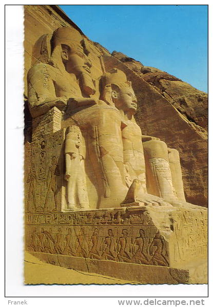 EGY116 - ABU SIMBEL - The Statues Of Ramses - Abu Simbel Temples