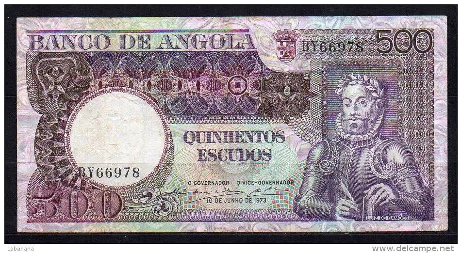 Angola 3 Billets De 1973 - Angola