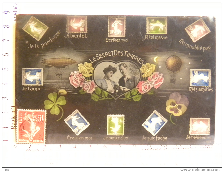 CPA Le Secret Des Timbres - - Stamps (pictures)