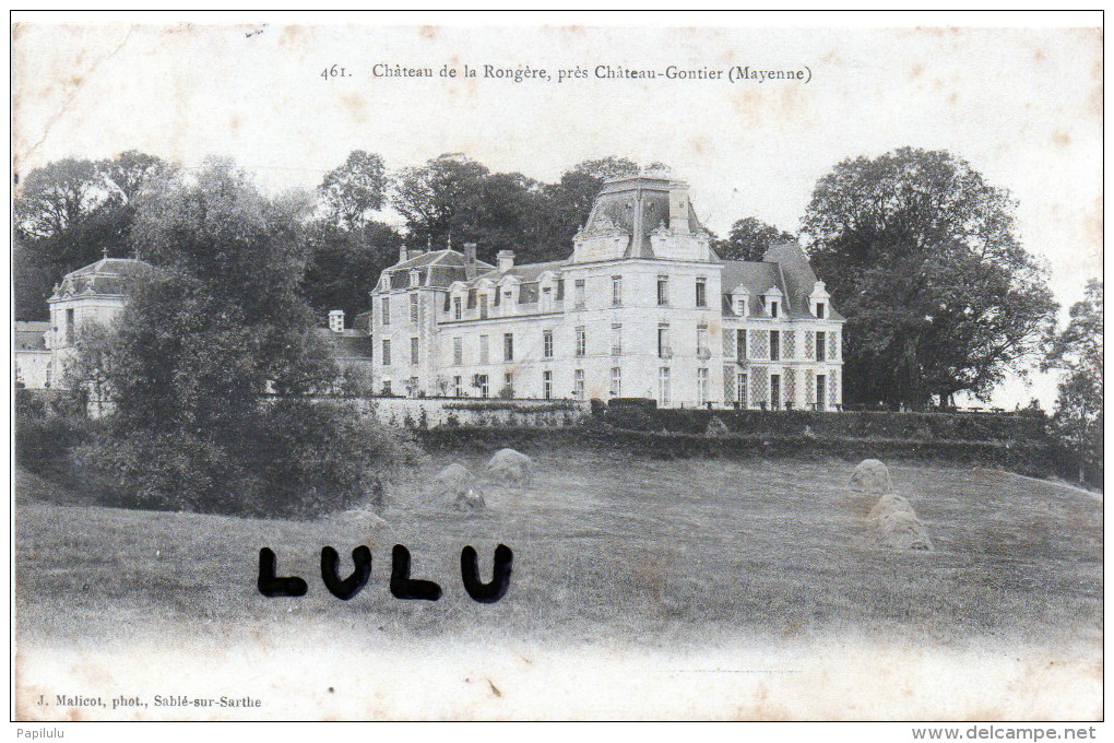 DEPT 53 : 2 Scans : Saint Sulpice La Rongère , Chateau De La Rongère , Près De Chateau Gontier - Autres & Non Classés