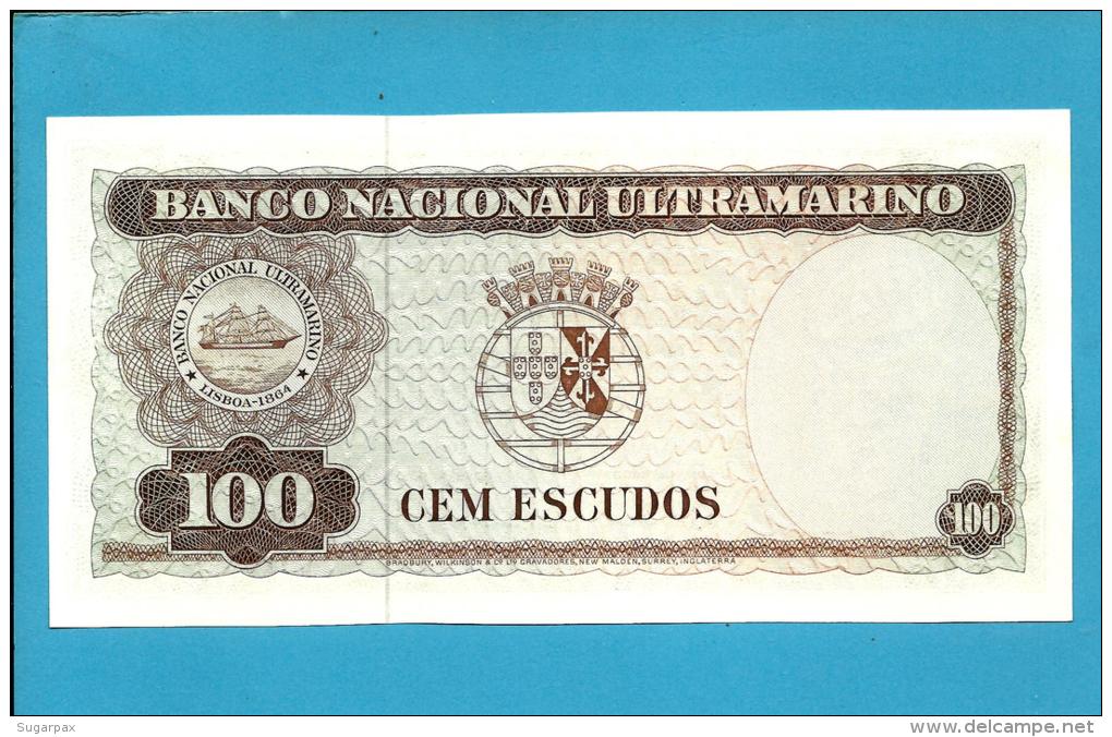 TIMOR - 100 ESCUDOS - 25.04.1963 - P 28 - Sign. 8 - UNC - REGULO D. ALEIXO - PORTUGAL - Timor