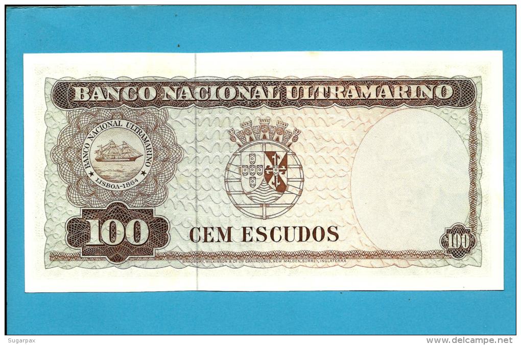 TIMOR - 100 ESCUDOS - 25.04.1963 - P 28 - Sign. 8 - AUNC - REGULO D. ALEIXO - PORTUGAL - Timor