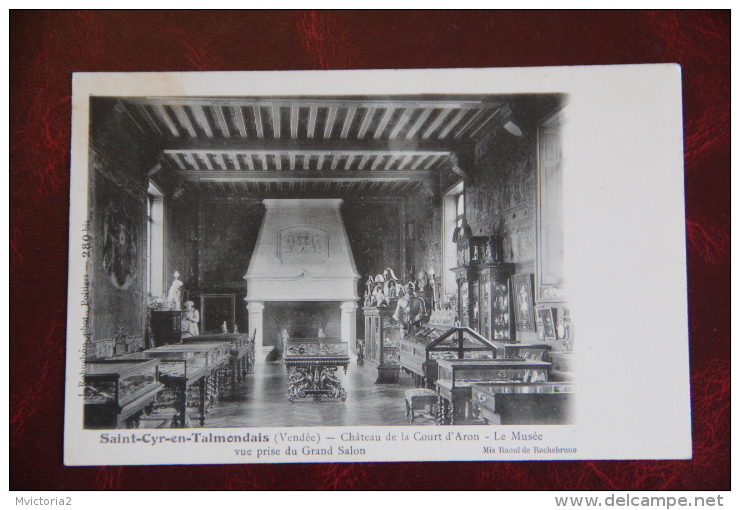 Saint Cyr En Talmondais - Château De La Court D'ARON, Le Musée , Vue Prise Du Grand Salon - Autres & Non Classés