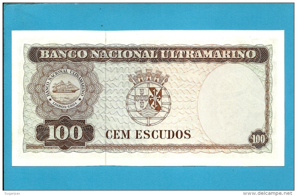 TIMOR - 100 ESCUDOS - 25.04.1963 - P 28 - Sign. 8 - UNC - REGULO D. ALEIXO - PORTUGAL - Timor