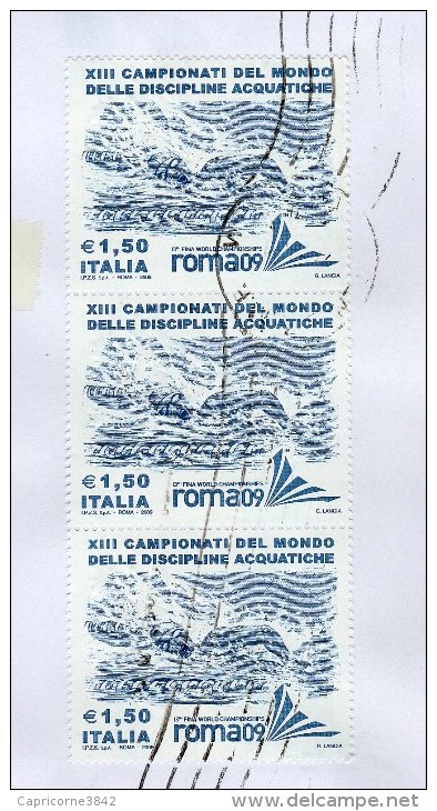 Italie 2009 - XIII Championat Du Monde Des Disciplines Aquatiques - Rome 2009 (Yvert N°3096) - 2001-10: Poststempel