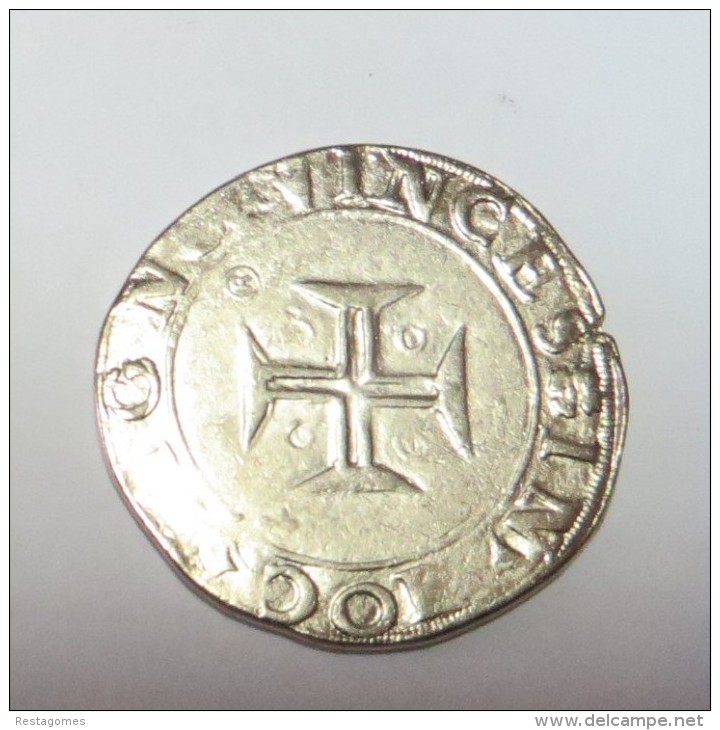 D Filipe I Tostão (Replica Com Banho De Níquel Mate REPRODUCTION  Fausse Monnaie) - 2 Scans - Valse Munten