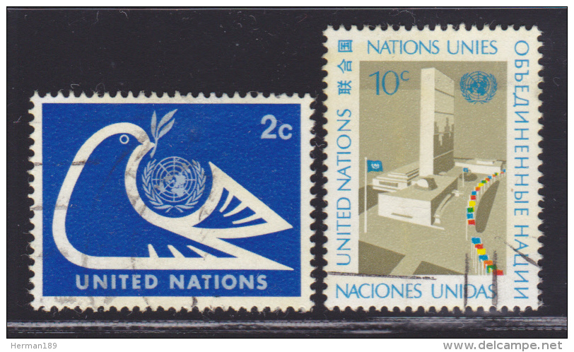 NATIONS UNIES NEW-YORK N°  242 &amp; 243 ° Oblitérés, Used, TB  (D1416) - Oblitérés