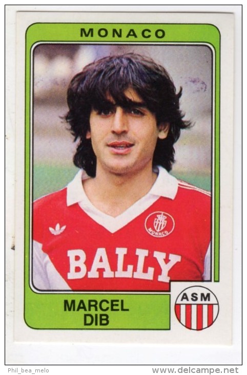 FOOT STICKER FRANCE PANINI FOOTBALL 86 N°177 MARCEL DIB - AS MONACO - Edition Française