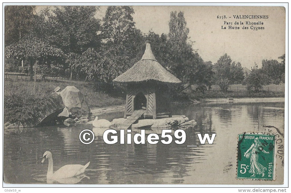 VALENCIENNES - Parc De La Rhonelle - La Hutte Des Cygnes - N° 6258 - Valenciennes