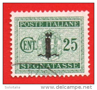 1944 (63) Segnatasse Ssovrastampati Con Piccolo Fascio Cent 25 (usato) - Leggi Messaggio Del Venditore - Impuestos