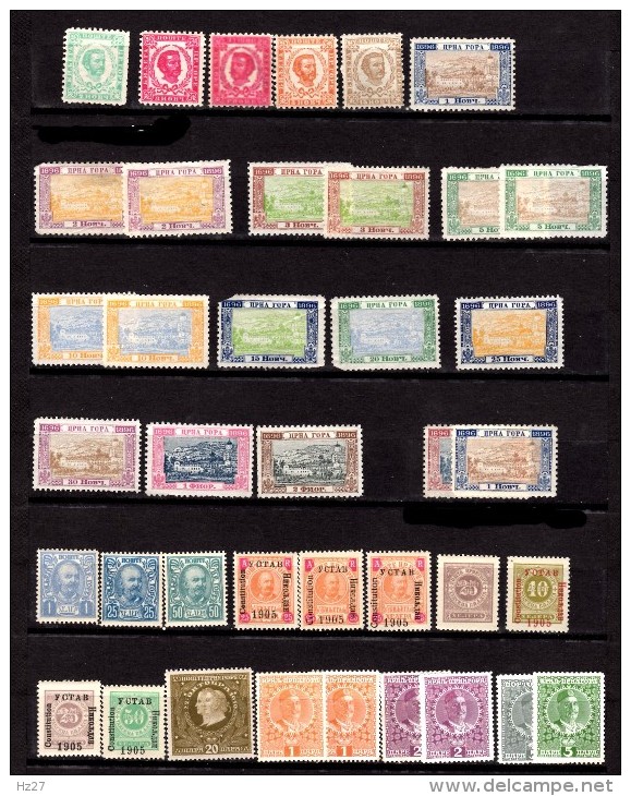 Monténegro Lot De 90 Timbres Neufs**/*/oblit. - Montenegro