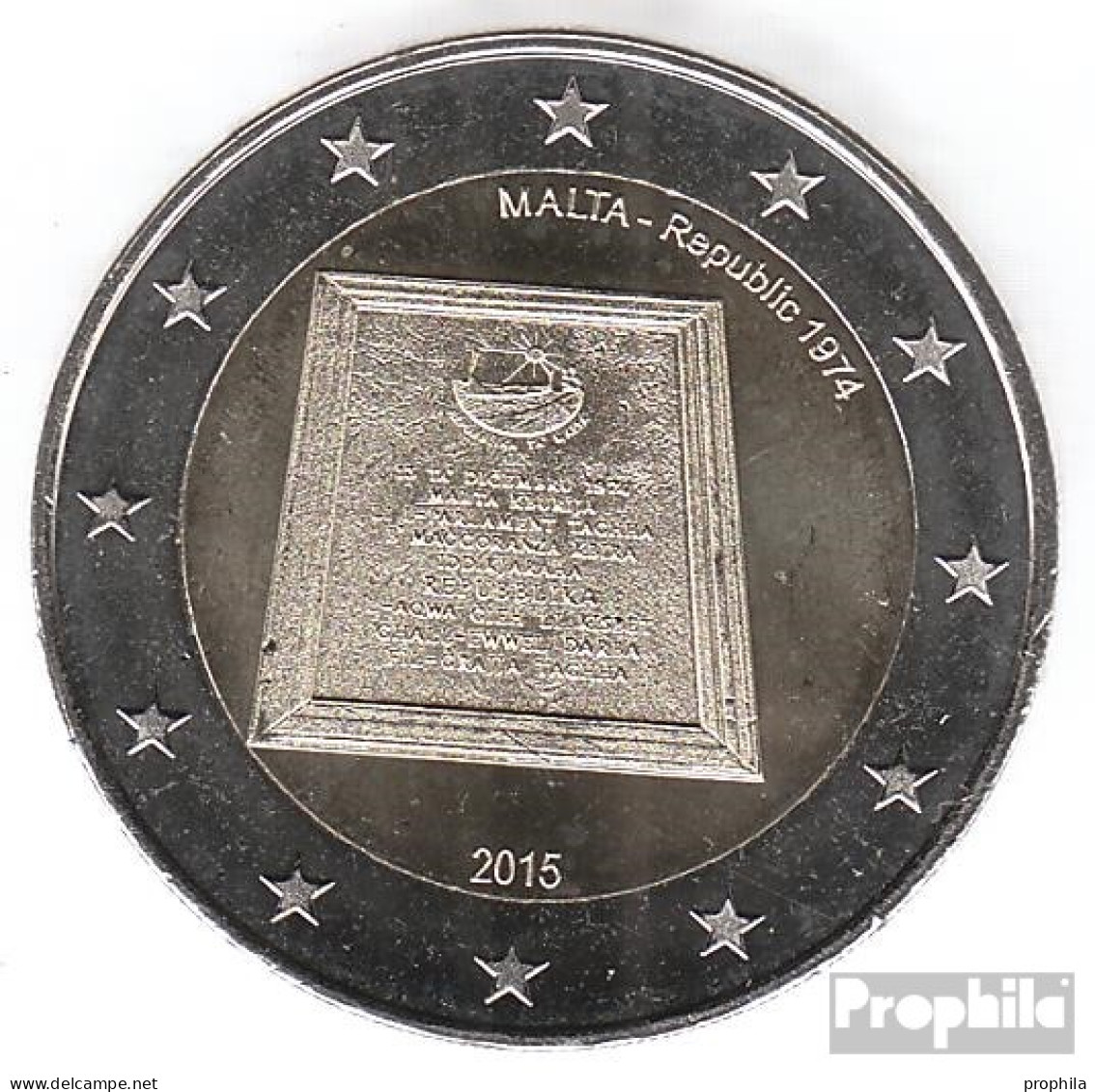 Malta 2015 Stgl./unzirkuliert Auflage: 435.000 Stgl./unzirkuliert 2015 2 Euro Ausrufung Der Republik - Malta