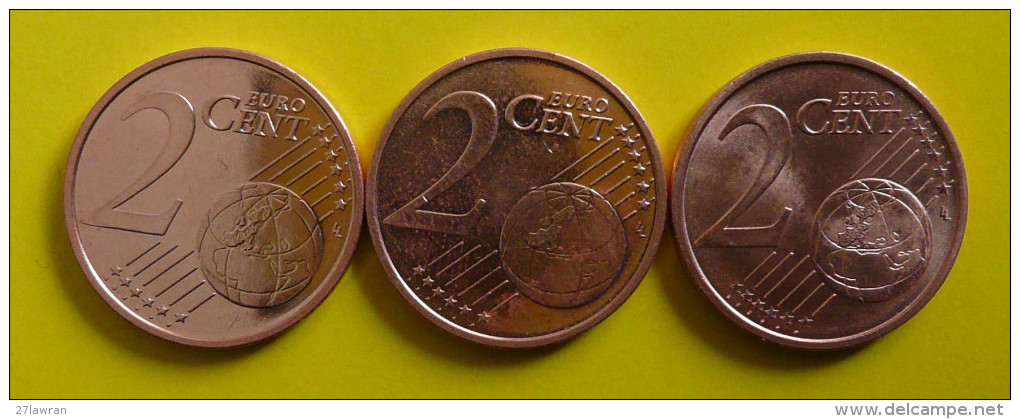 Münzen, EURO, BRD, 2 Cent, 2014 - F,G,J - Duitsland