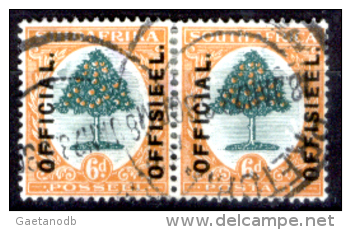 Africa-del-Sud-0021 (1926 - Y&T N. 4+7 (o), Privi Di Difetti Occulti). - Dienstmarken