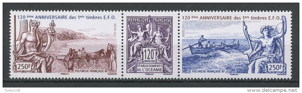 POLYNESIE 2012 N° 1009/1010 ** Neufs  = MNH Superbes Timbres EFO Océanie Chevaux Horses Charette Barque Bateaux Boats - Ungebraucht