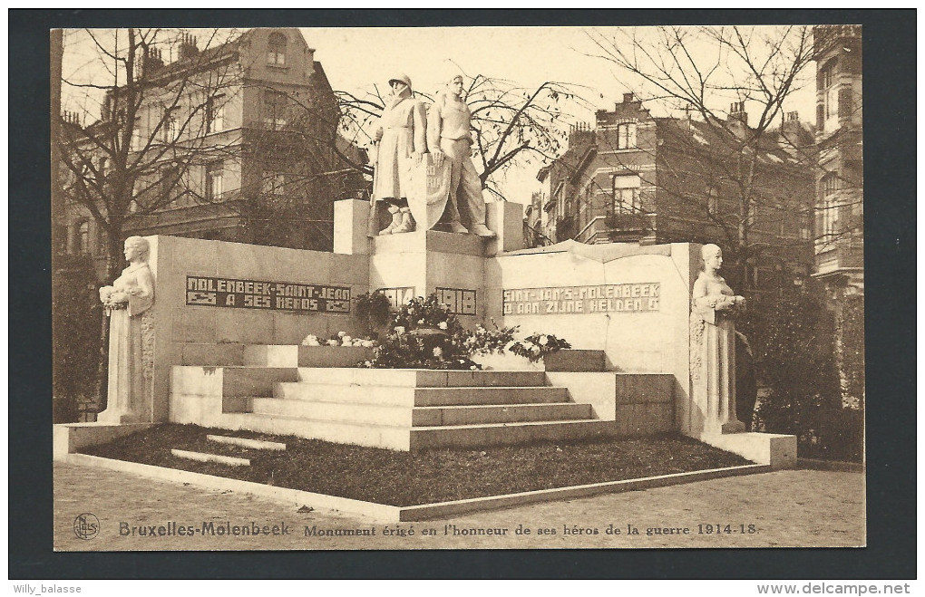 CPA - BRUXELLES MOLENBEEK - Monument érigé En L'honneur De Ses Héros De La Guerre 14-18 - Nels Série 1  N° 111 // - Molenbeek-St-Jean - St-Jans-Molenbeek