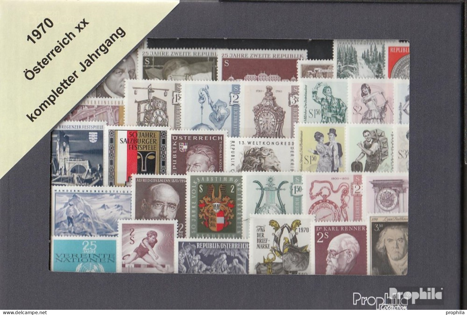 Österreich 1970 Postfrisch Kompletter Jahrgang In Sauberer Erhaltung - Ganze Jahrgänge