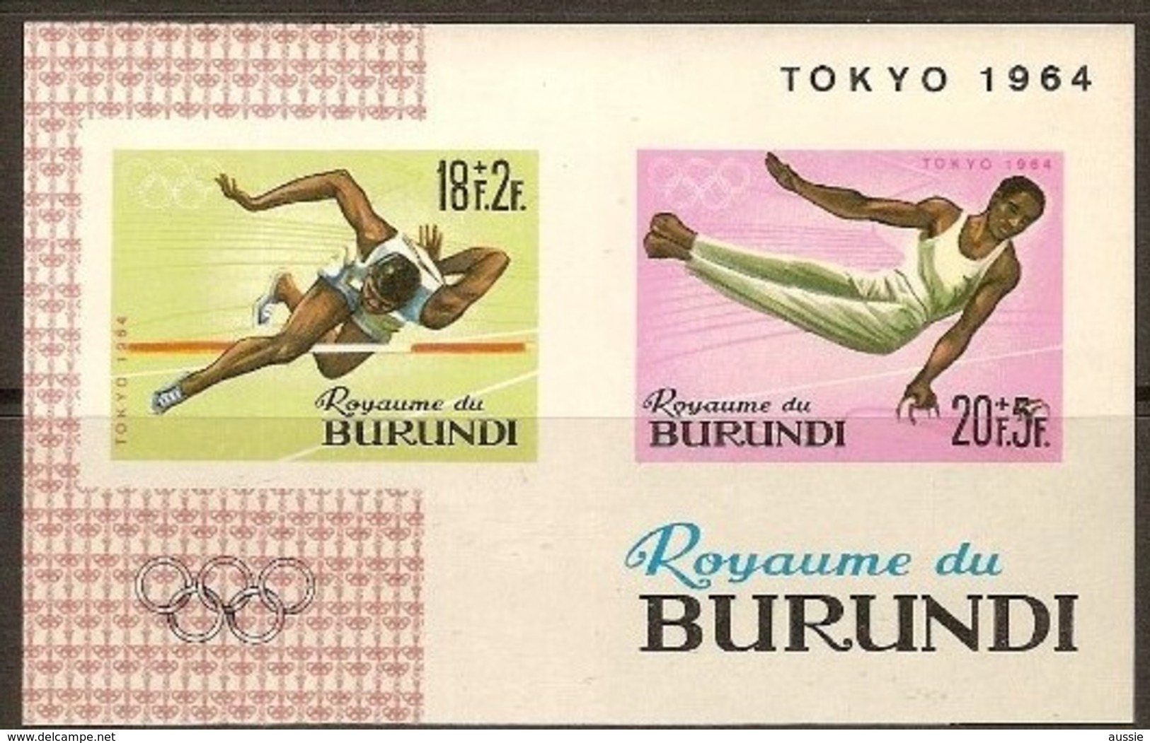 Burundi 1964 OCBn° Bloc 5A*** MNH Cote 4,50 Euro Sport - Unused Stamps