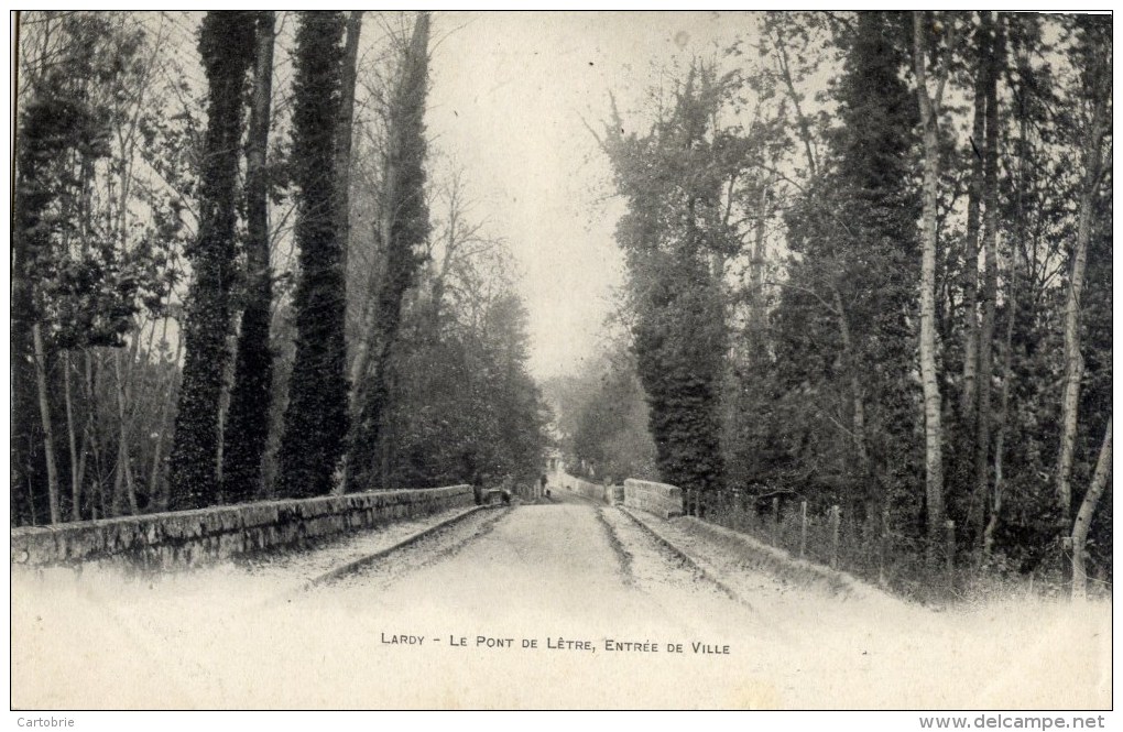 91 - LARDY - Le Pont De Lêtre, Entrée De Ville - Carte Précurseur - Lardy