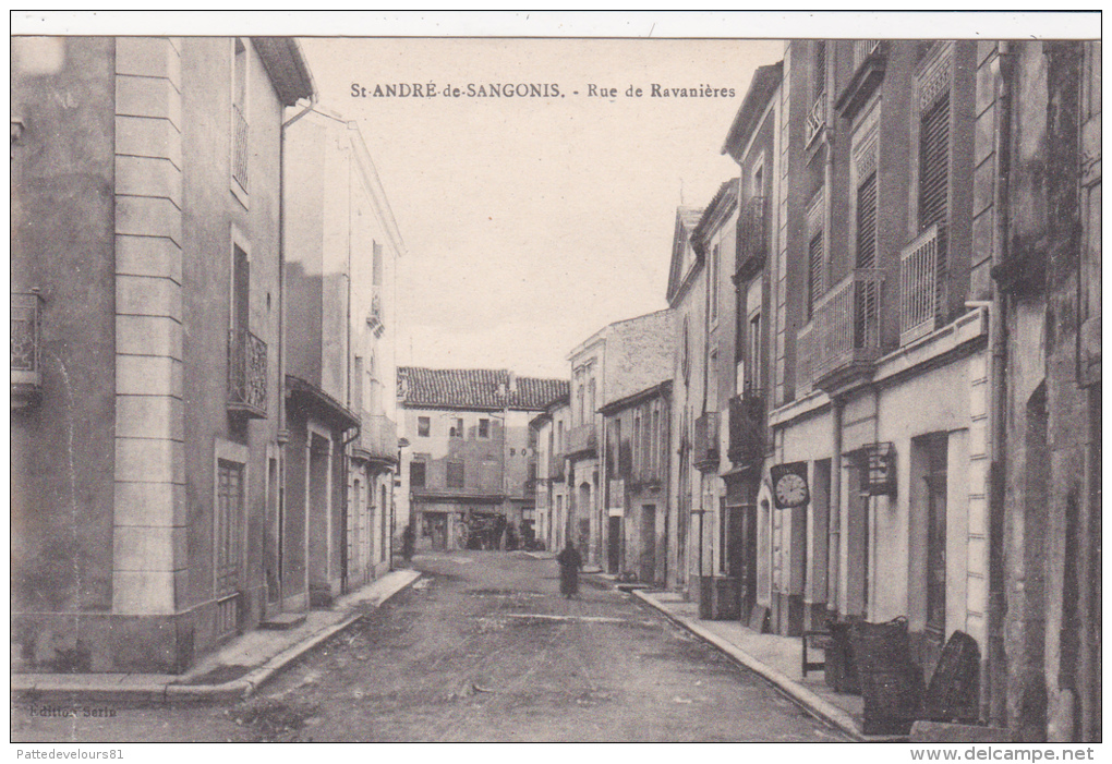 CPA (34)  SAINT ANDRE DE SANGONIS Rue De Ravanières - Other & Unclassified