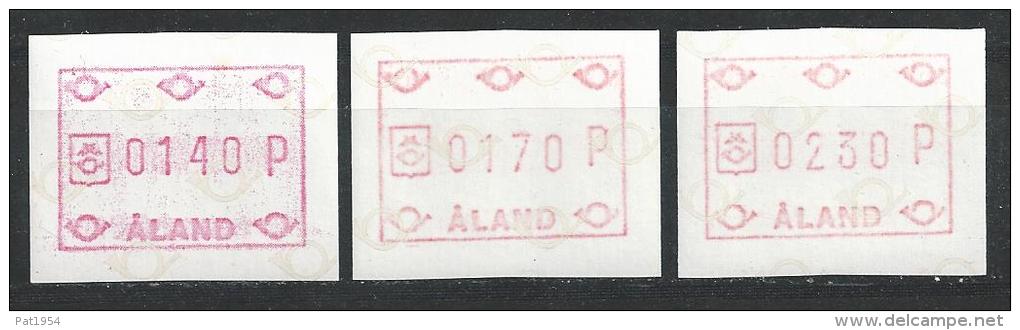 Aland 1987 Timbres De Distributeurs Série N°1-4 Non Cotée Sur Yvert - Aland