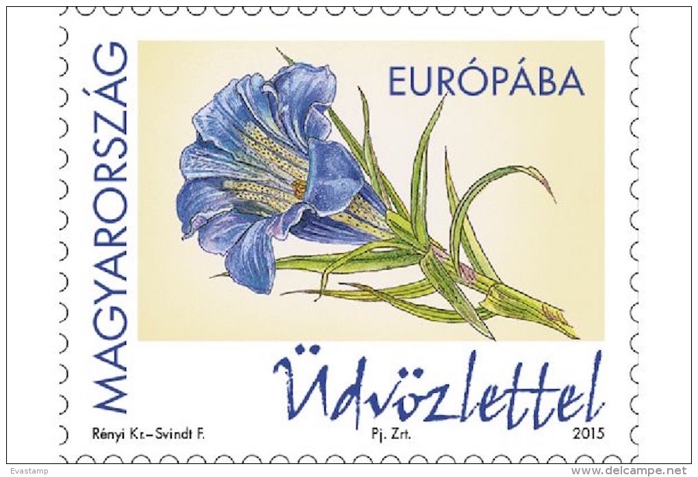 HUNGARY - 2016. Greetings (stemless Gentian And Poppy) / Flowers  MNH!! - Unused Stamps