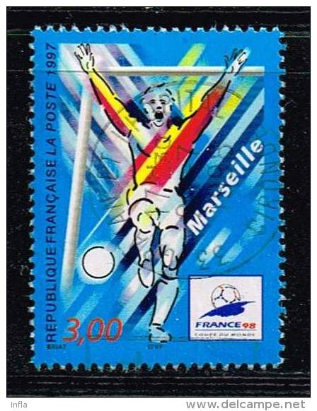 Frankreich 1998, Michel# 3075 O  World Cup Football - 98 FRANCE: Marseille - Gebraucht