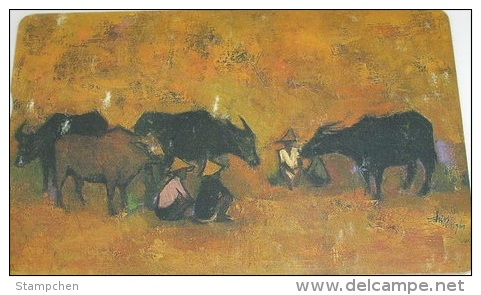 Taiwan Telephone IC Card IC00C021 Painting Culture Cow Ox - Taiwan (Formosa)