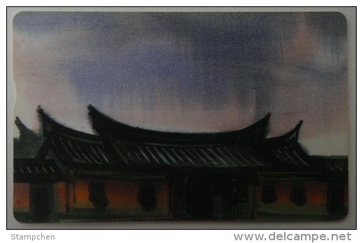 Taiwan Telephone IC Card IC00C023 Painting Culture Architecture House - Taiwan (Formosa)