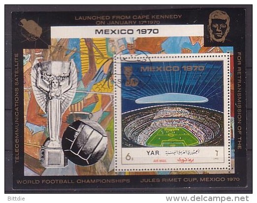 Fußball-WM'70, YAR, Bl.131 , O  (3154) - 1970 – Mexico