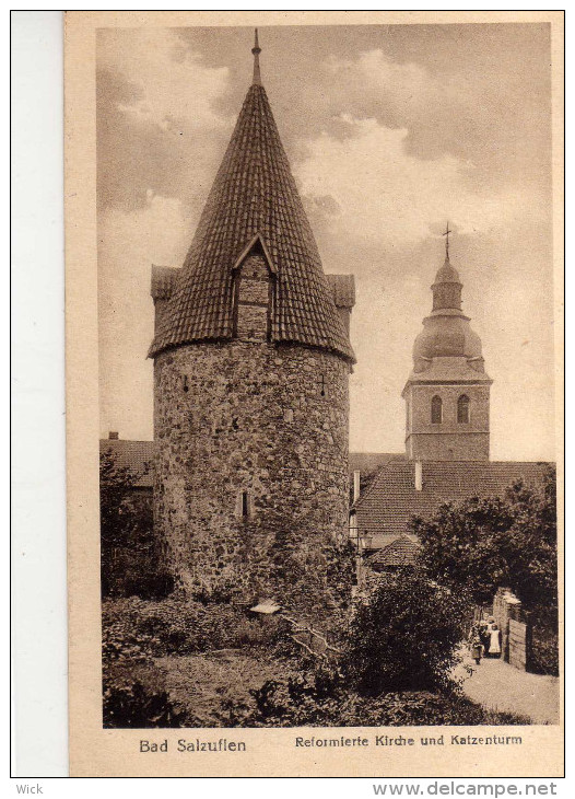 AK Bad Salzuflen Bei Bad Meinberg, Detmold, Lämershagen, Lippe, Teutoburger Wald -REFORM. KIRCHE U. KATZENTURM - Bad Salzuflen