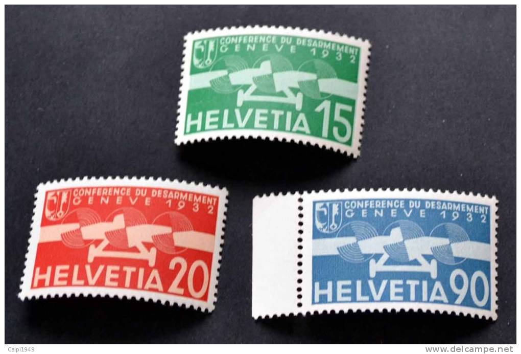 Abrüstungskonferenz 1932, Mi.Nr. 256/58 Postfrisch. - Unused Stamps