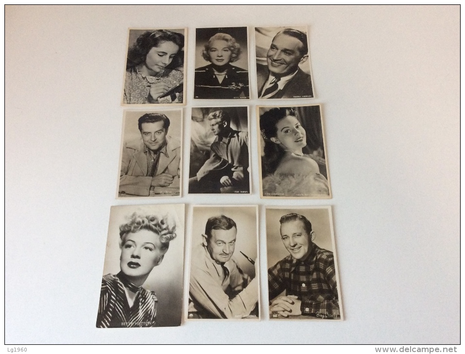 Acteurs - Cinema - 36 Cards  - 4 Scans - Entertainers