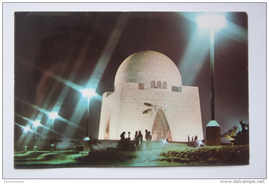 Pakistan Mausoleum Quaid-e-Azam Picture - Old  Postcard  - Islam - Pakistan