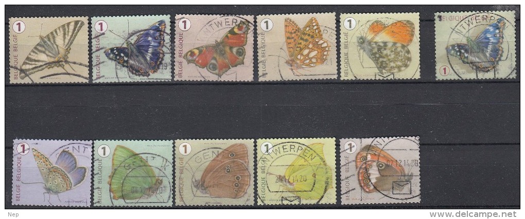 BELGIË - OBP - 2014 - Nr 4452/61+4290 - Gest/Obl/Us - Rouleaux