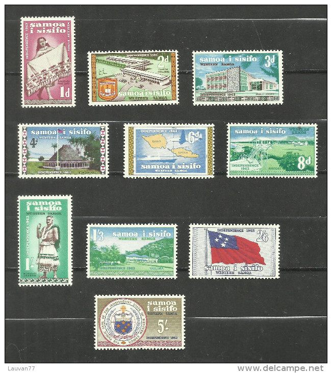 Samoa N°164 à 173 Neufs Avec Charnière* Cote 15 Euros - Samoa