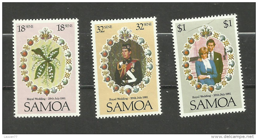 Samoa N°495 à 497 Neufs** Cote 3 Euros - Samoa