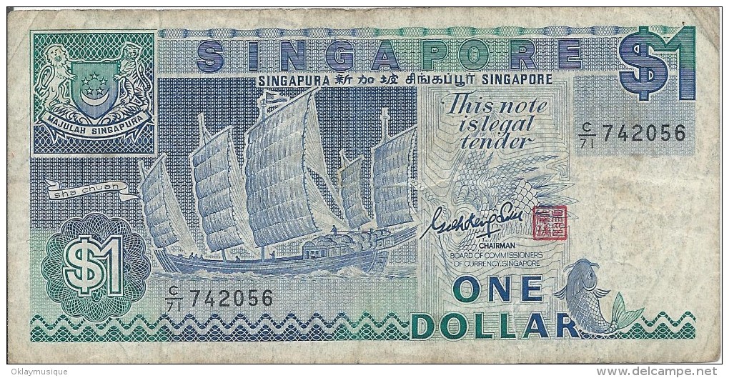 1 Dollar 1984-89 - Singapore