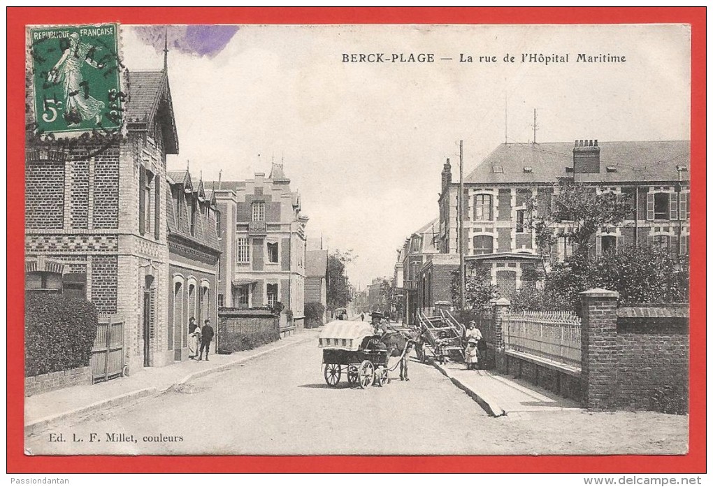 CPA Berck Plage - La Rue De L'Hôpital Maritime - Berck