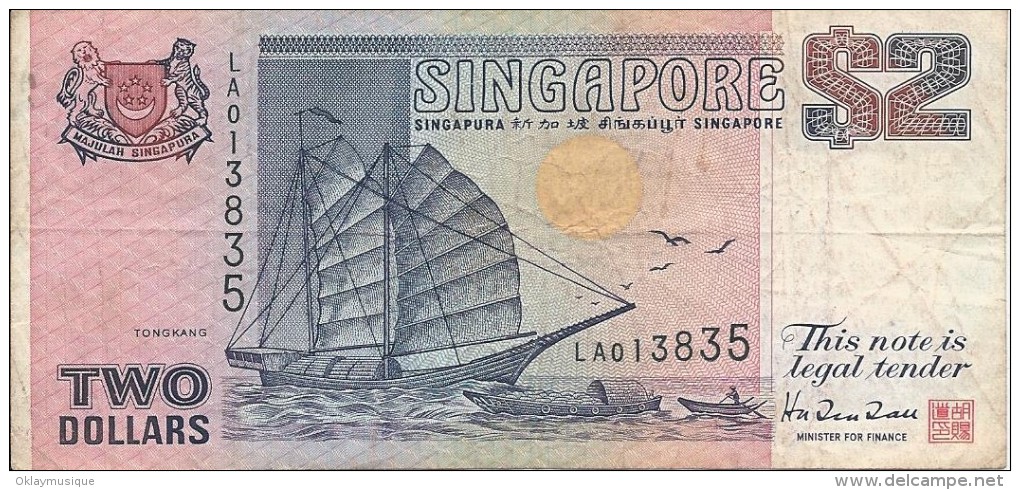 2 Dollars 1990 - Singapur