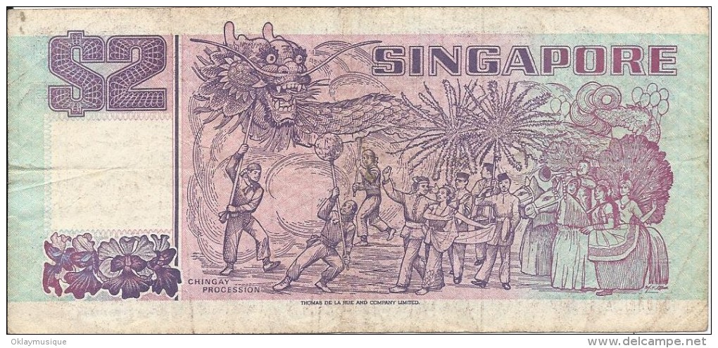 2 Dollars 1990 - Singapour