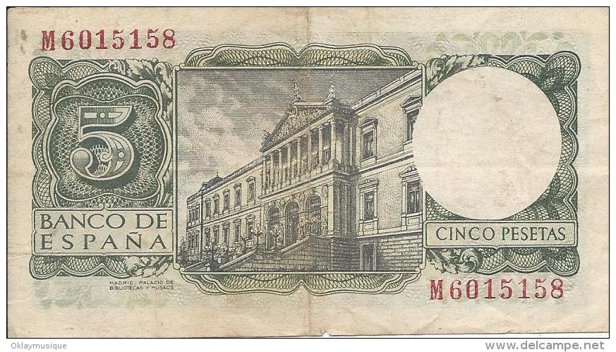 5 Pesetas 1954 - 5 Pesetas